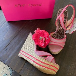 Betsey Johnson Wedges circa early 2000s so 8.5